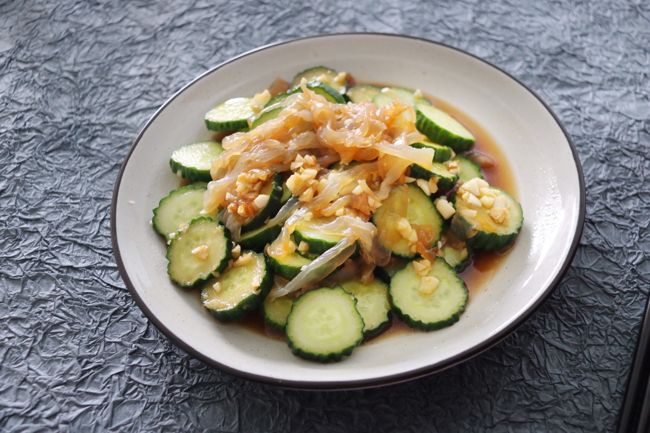 家常黄瓜拌海蜇丝,清爽可口,清淡解腻,家人都爱吃|海蜇|海蜇丝|家常