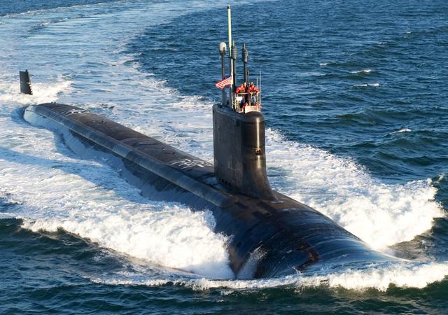 美国弗吉尼亚级攻击核潜艇。seaforce-online图