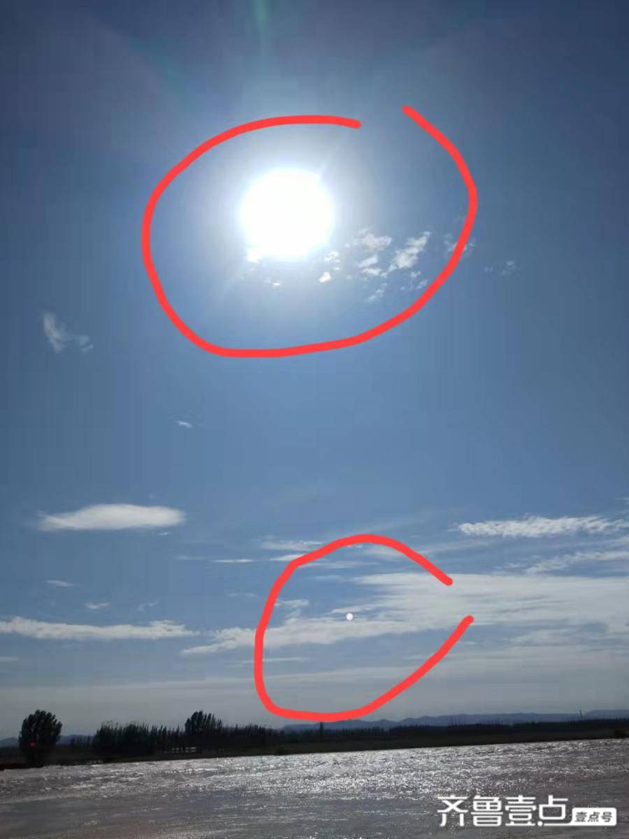 山东骑行小伙在黄河拍摄到日月同辉天文奇观|山东省_新浪新闻