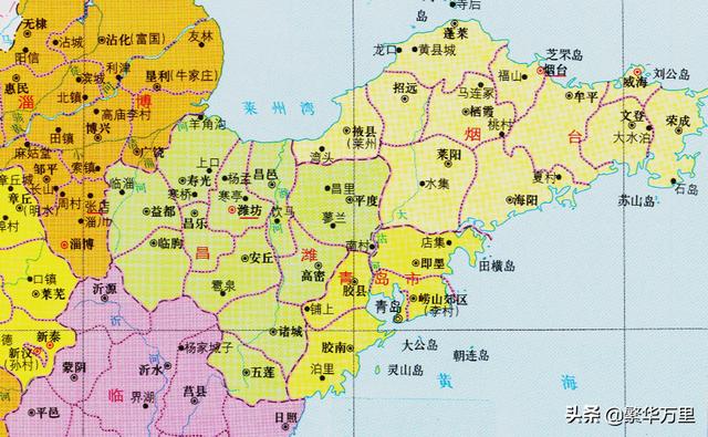 山东省的区划调整16个地级市之一威海市为何有4个区县