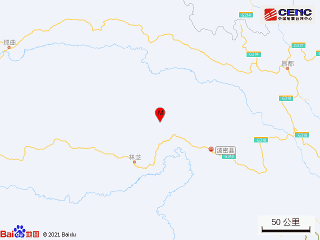 西藏林芝市波密县发生3.7级地震，震源深度10千米休闲区蓝鸢梦想 - Www.slyday.coM