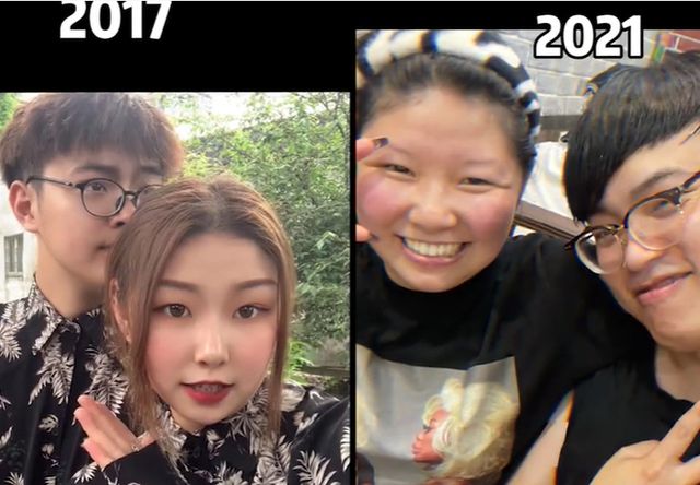 江苏女子晒出和男友恋爱4年前后对比照,网友：简直像4个人!休闲区蓝鸢梦想 - Www.slyday.coM