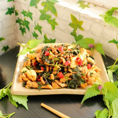 麻辣紫苏炒肉|紫苏|麻辣|汤勺_新浪新闻