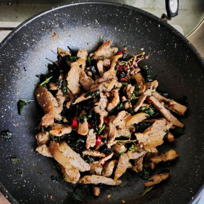 麻辣紫苏炒肉|紫苏|麻辣|汤勺_新浪新闻