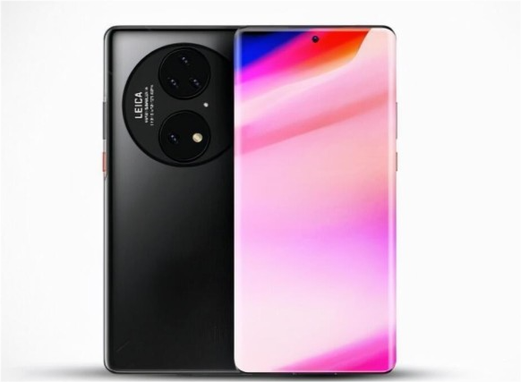 华为mate50最新渲染图曝光双主摄四摄居中打孔屏或首发骁龙898