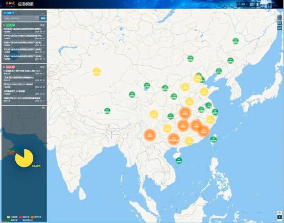 天地图应急频道（来源：天地图）