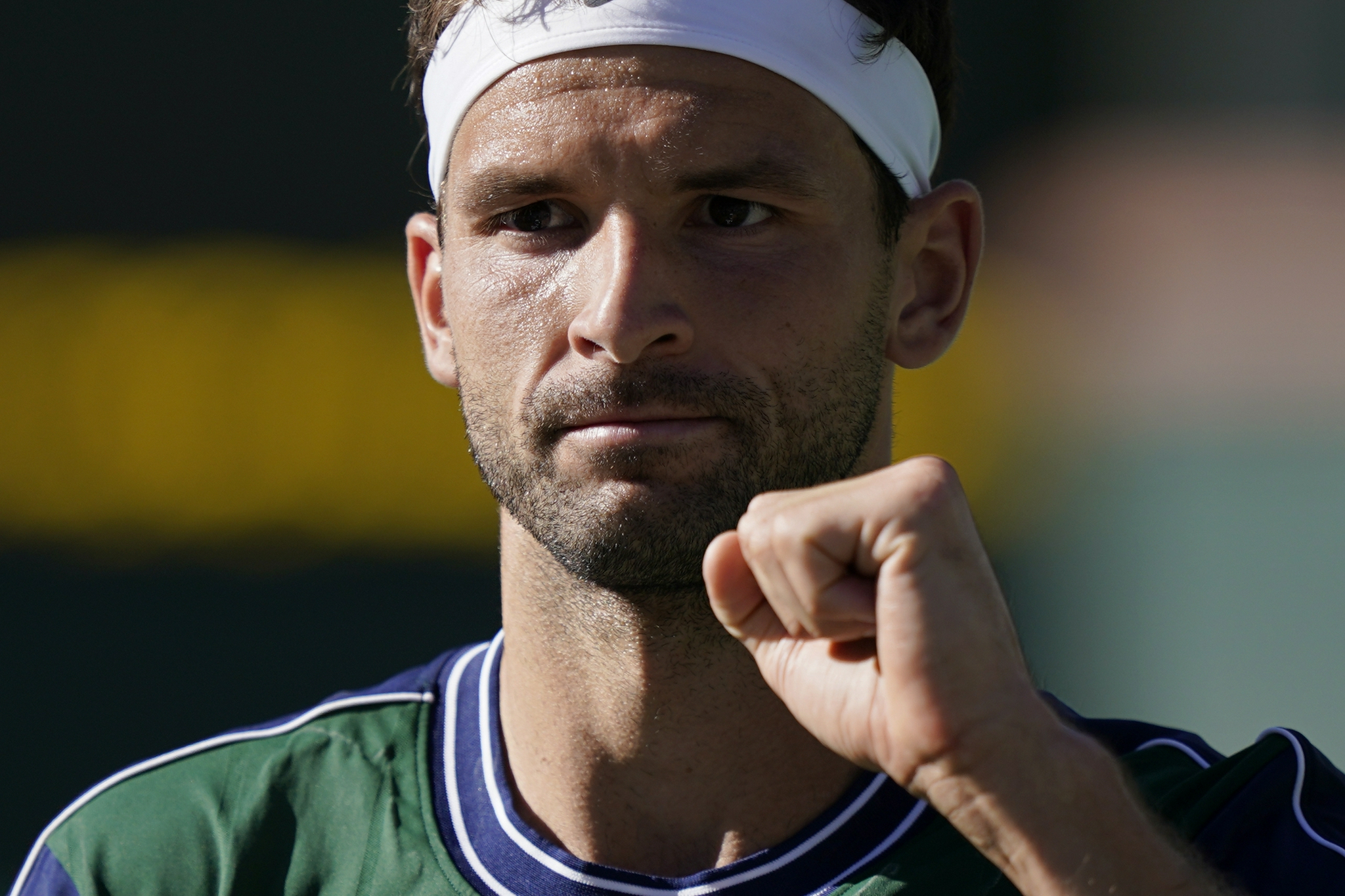 网球——巴黎银行公开赛:迪米特洛夫胜梅德韦杰夫