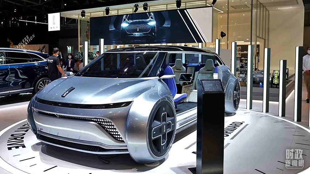 △2021年9月6日，德国慕尼黑，“中国制造”新能源概念车型亮相首届慕尼黑车展。（图/视觉中国）