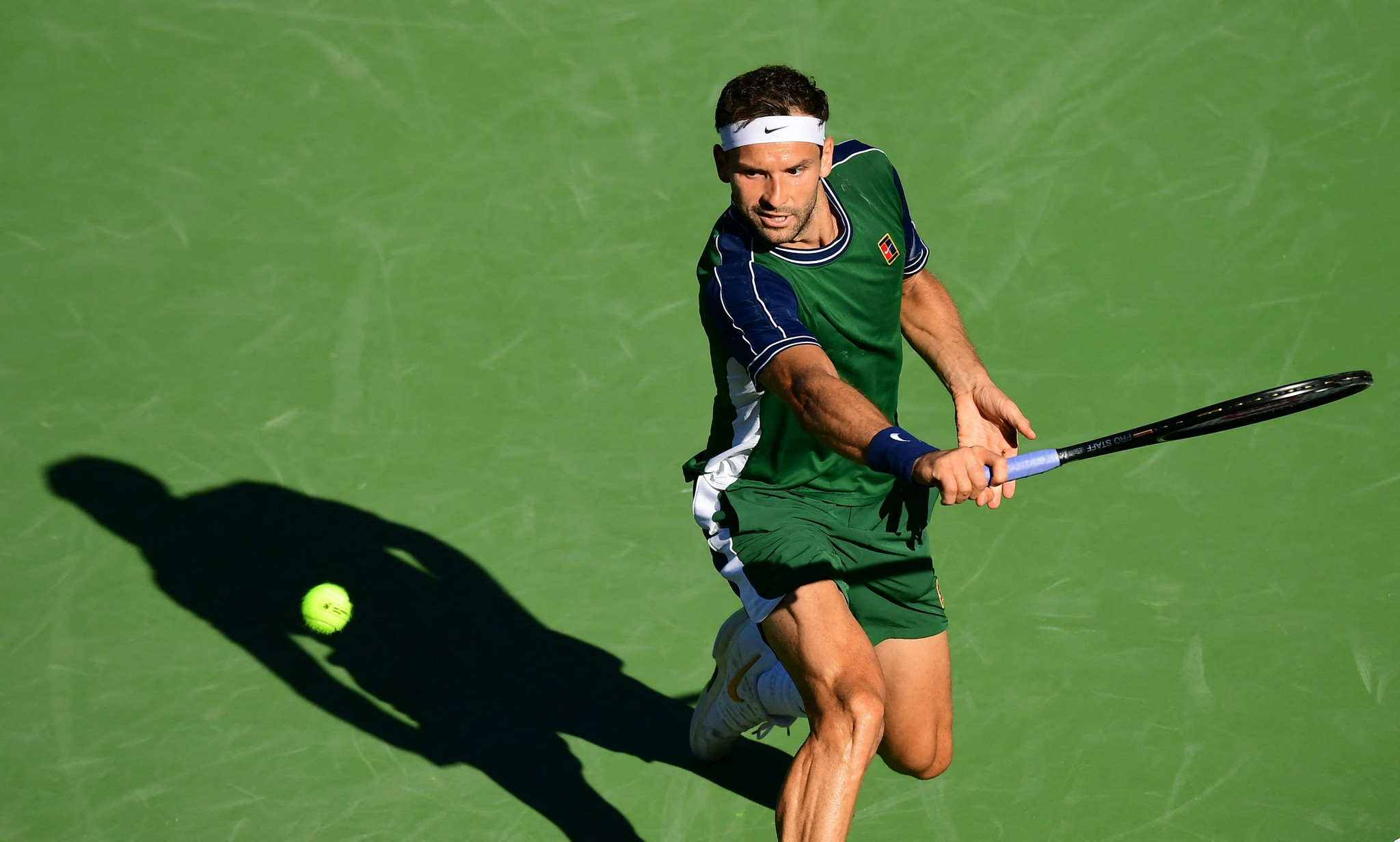 网球——巴黎银行公开赛:迪米特洛夫胜梅德韦杰夫