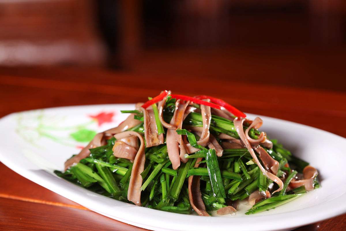 韭菜炒海肠|韭菜|西瓜酱|建民_新浪新闻