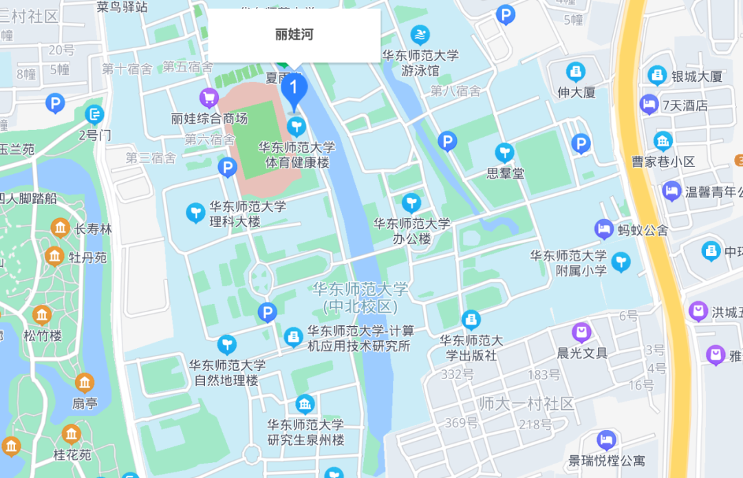 华东师范大学校园地图图片