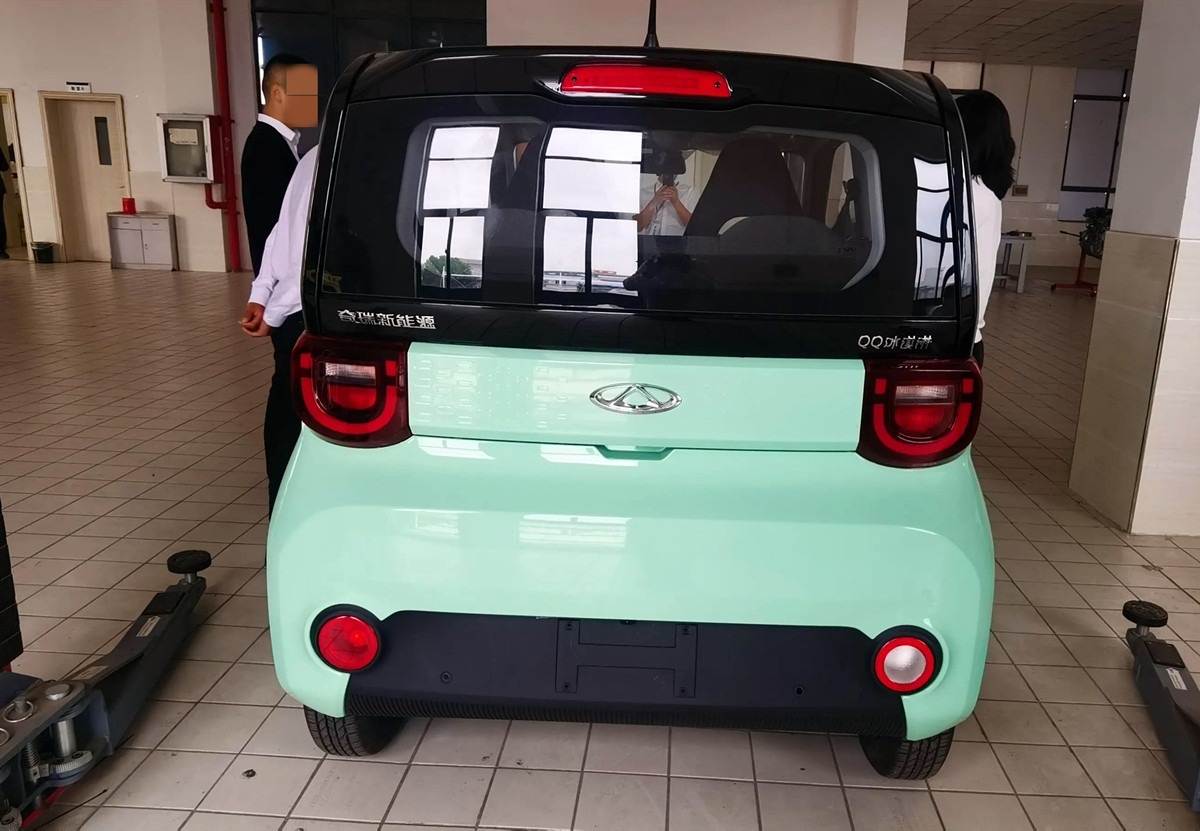 的治愈风,奇瑞qq冰淇淋实车到店,三门四座,最高续航170km-新浪汽车