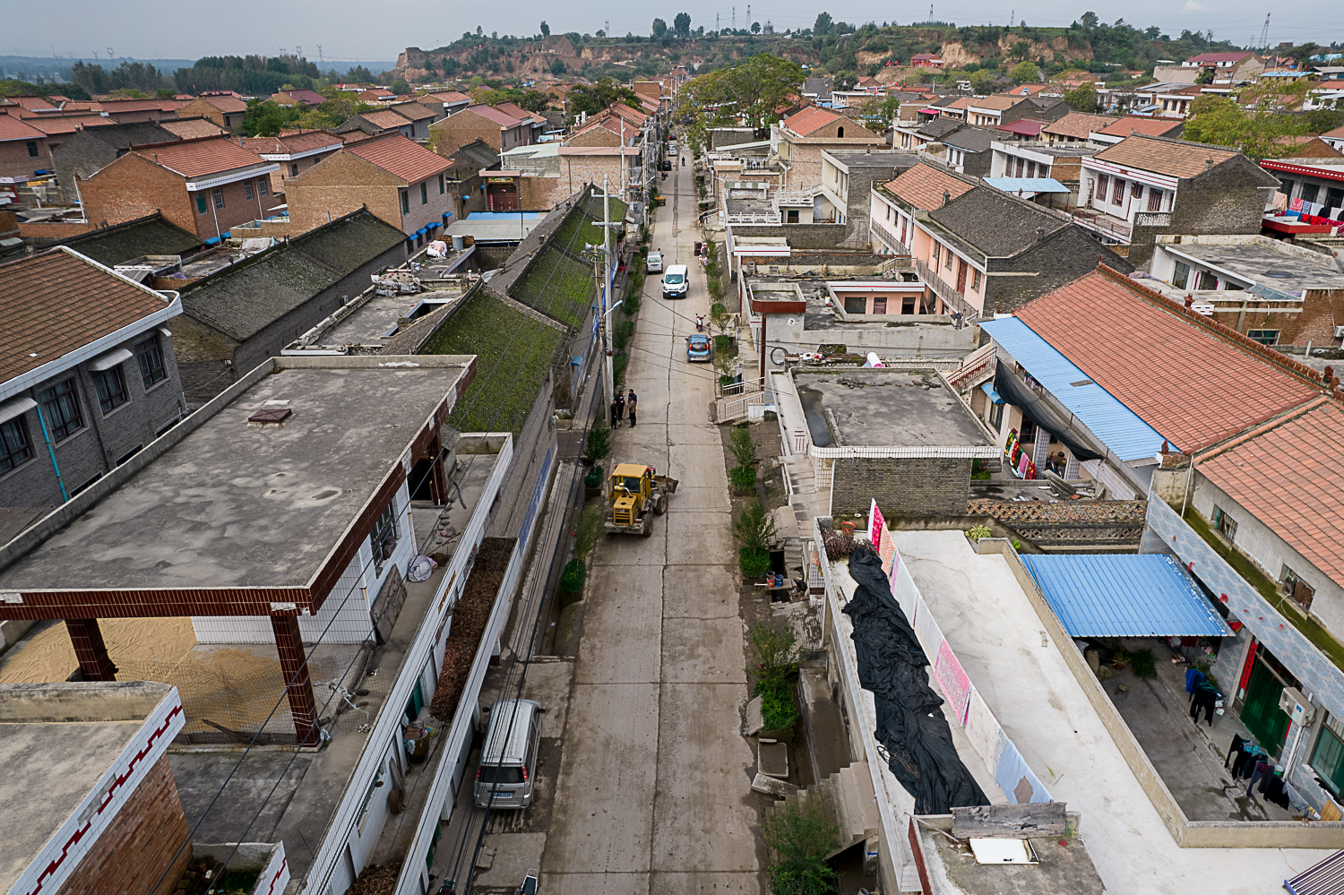 2021年10月16日,山西省运城市,受灾地区新绛县古交镇南李村洪水退去