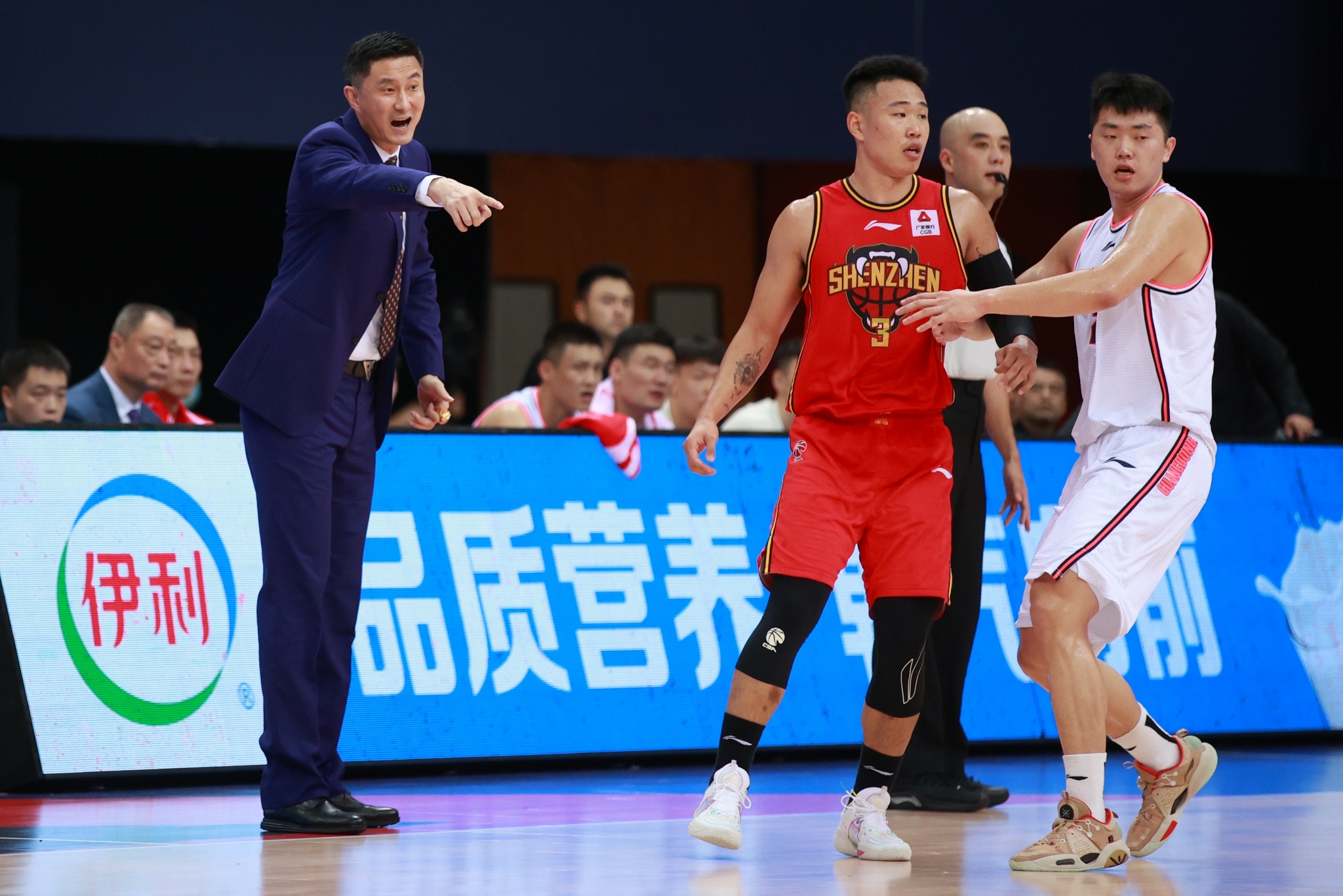 篮球cba第一阶段广东东莞大益胜深圳马可波罗