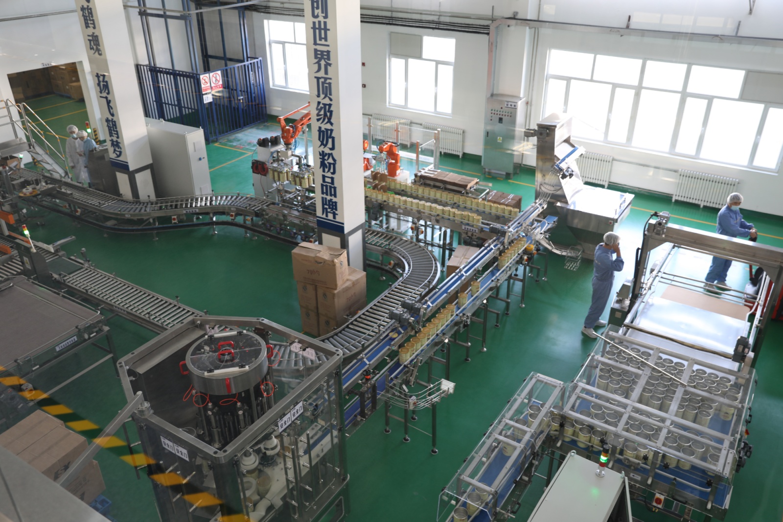 拜泉县尚禾谷营养食品有限公司升级改造后的奶粉生产线