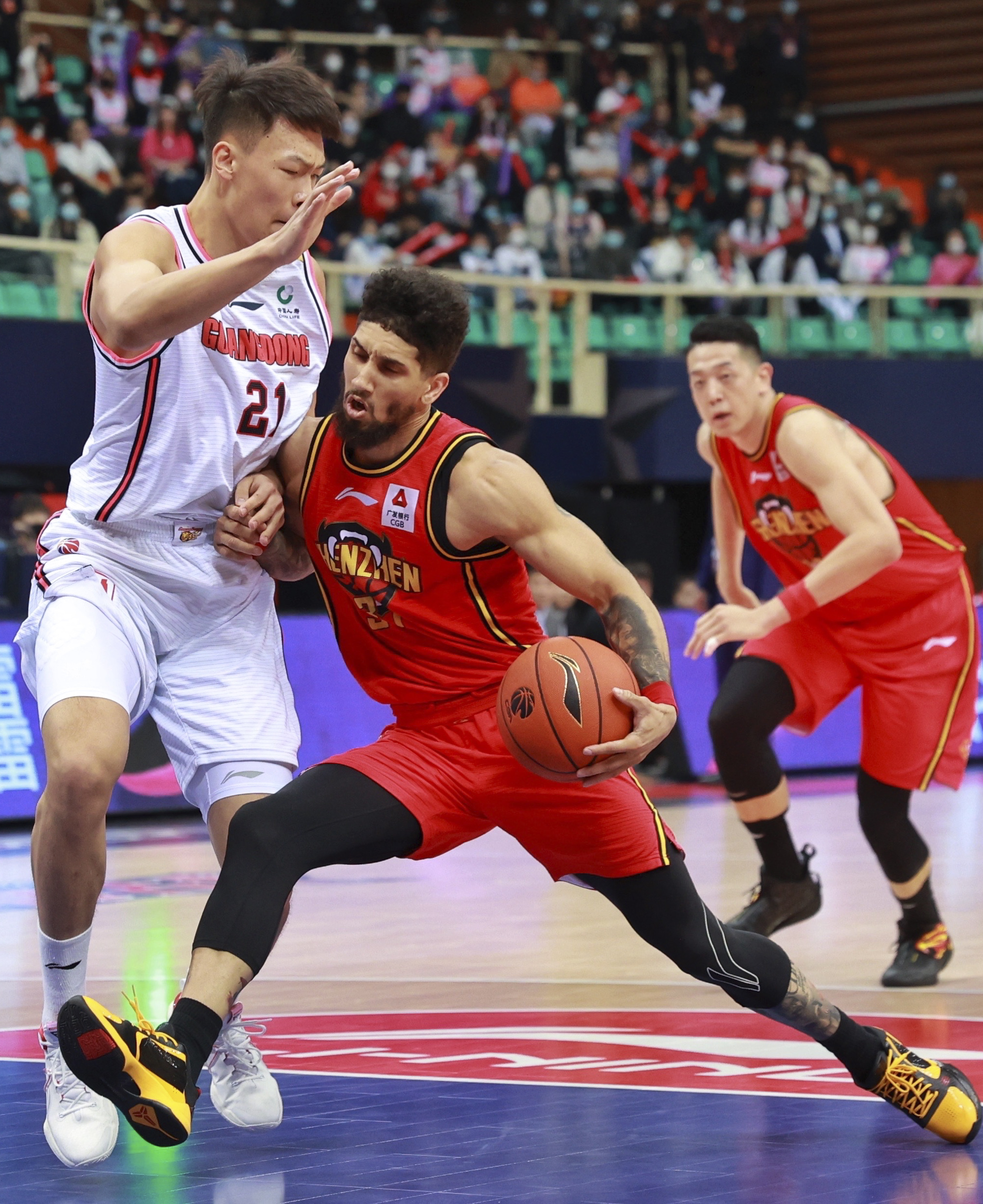 篮球cba第一阶段广东东莞大益胜深圳马可波罗