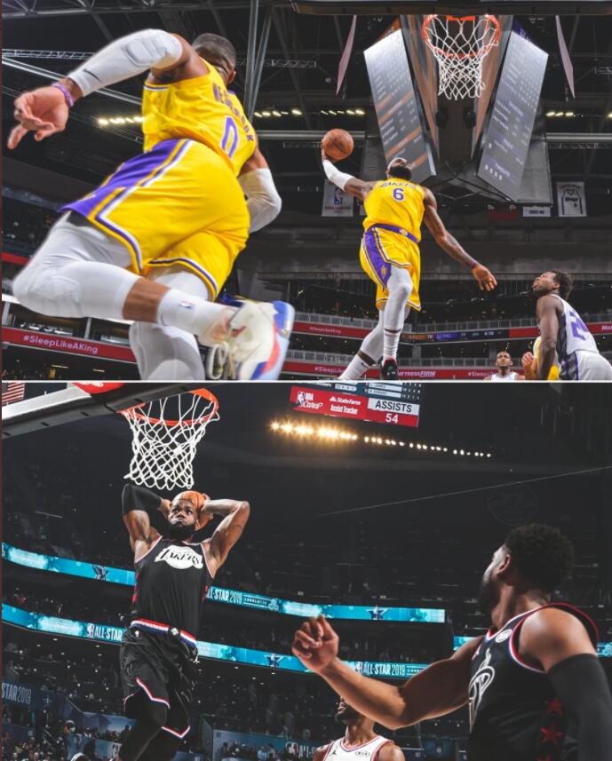 詹姆斯,威少连线复刻詹韦经典时刻