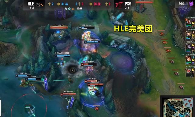 HLE生死战复仇PSG,保留小组出线希望,摩根进化压制Hanabi休闲区蓝鸢梦想 - Www.slyday.coM