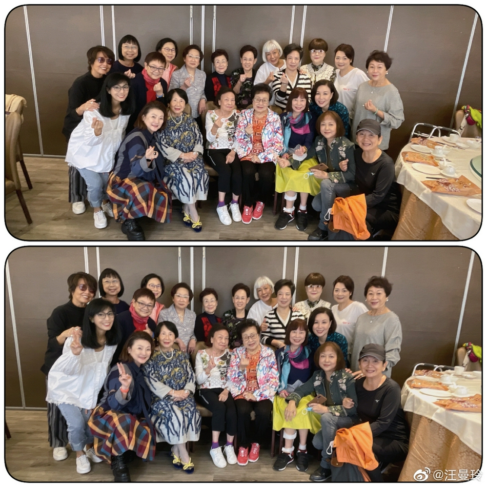 汪曼玲晒老友聚会照米雪鲍起静等tvb资深女星入镜