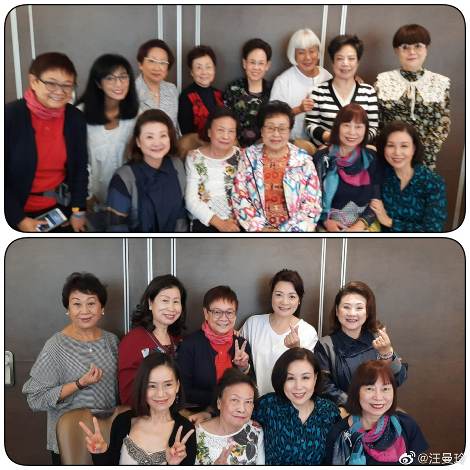汪曼玲晒老友聚会照米雪鲍起静等tvb资深女星入镜