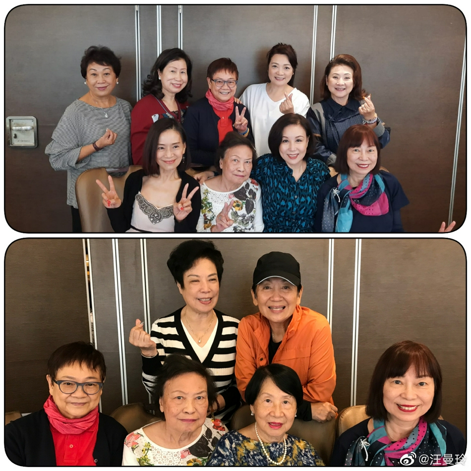 汪曼玲晒老友聚会照米雪鲍起静等tvb资深女星入镜