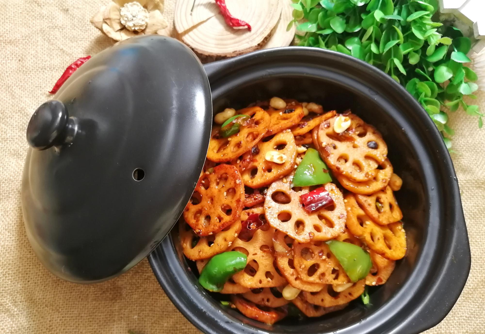 好吃的干锅莲藕