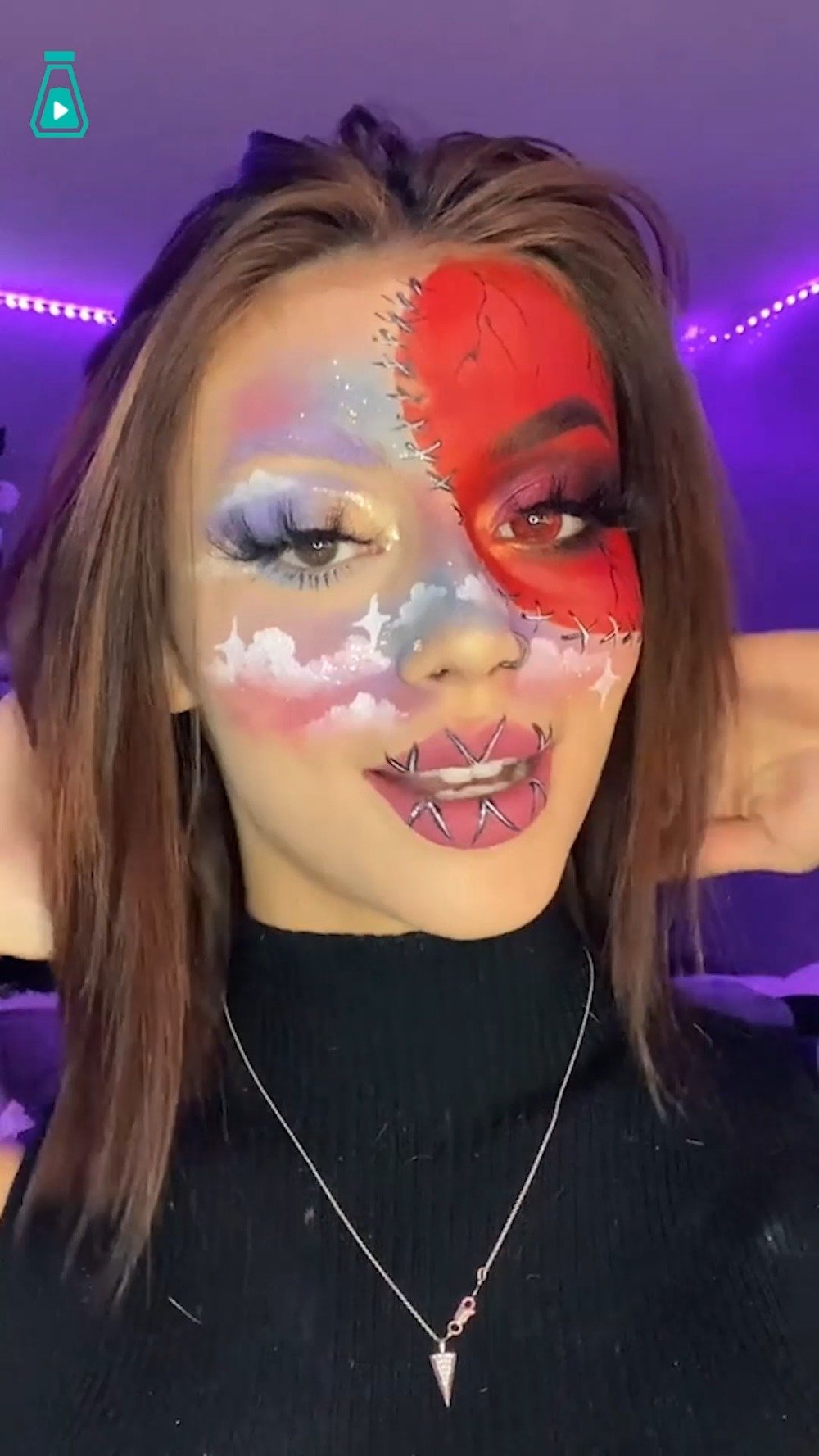 万圣节要来了,来欣赏一波创意搞怪妆容吧