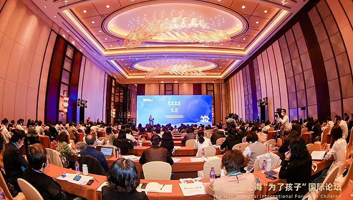 第十二届“为了孩子”国际论坛在上海开幕。图片来源：上海市妇联