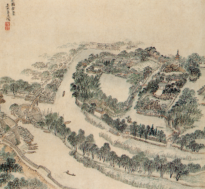 游于园关于明代私家园林实景绘画