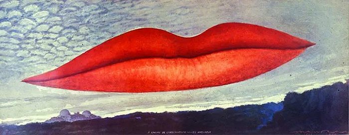 曼雷《天文台时间——情人》，1934-1967，多色石版画。图片来源：木木美术馆