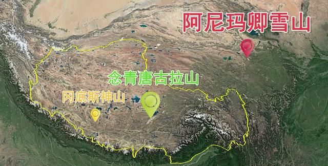 藏区神山阿尼玛卿雪山黄河都要绕道而行