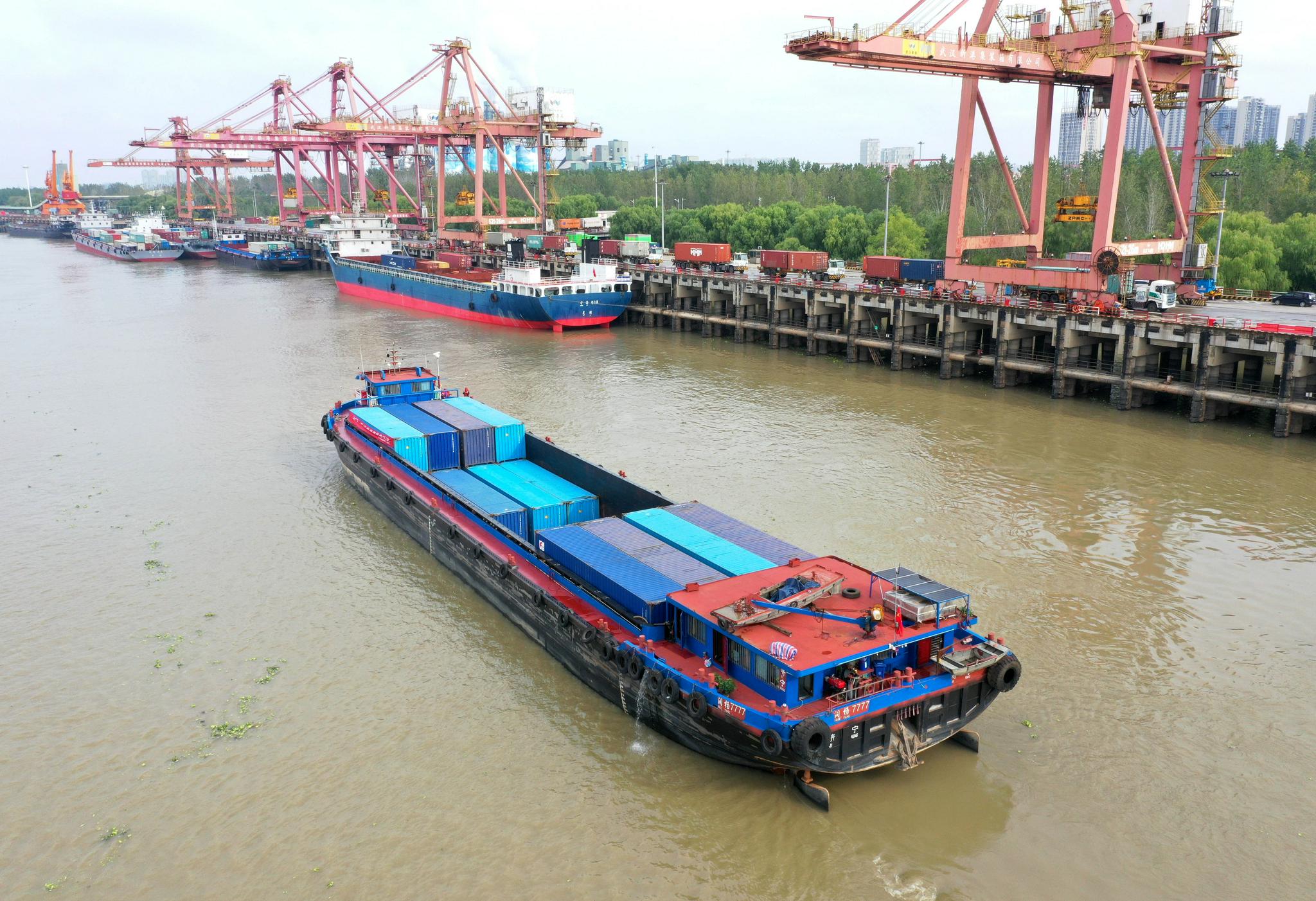 新航线填补武汉至济宁水运直达空白湖北港口集团加速省外合作