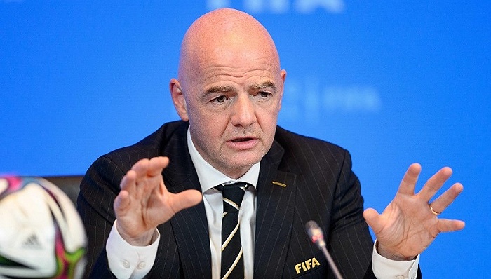 现任FIFA主席因凡蒂诺（图片来源：视觉中国）