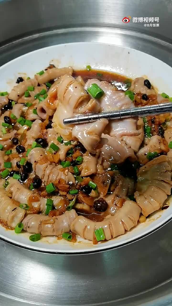 豆豉蒸粉肠,原来这么好吃