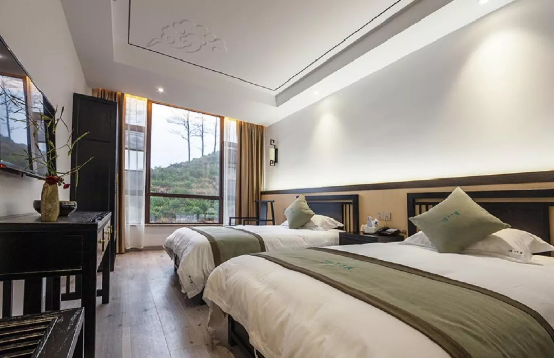 隐藏在九华山风景区一座茶宿生养精品民宿养生采茶制茶丨清竹里