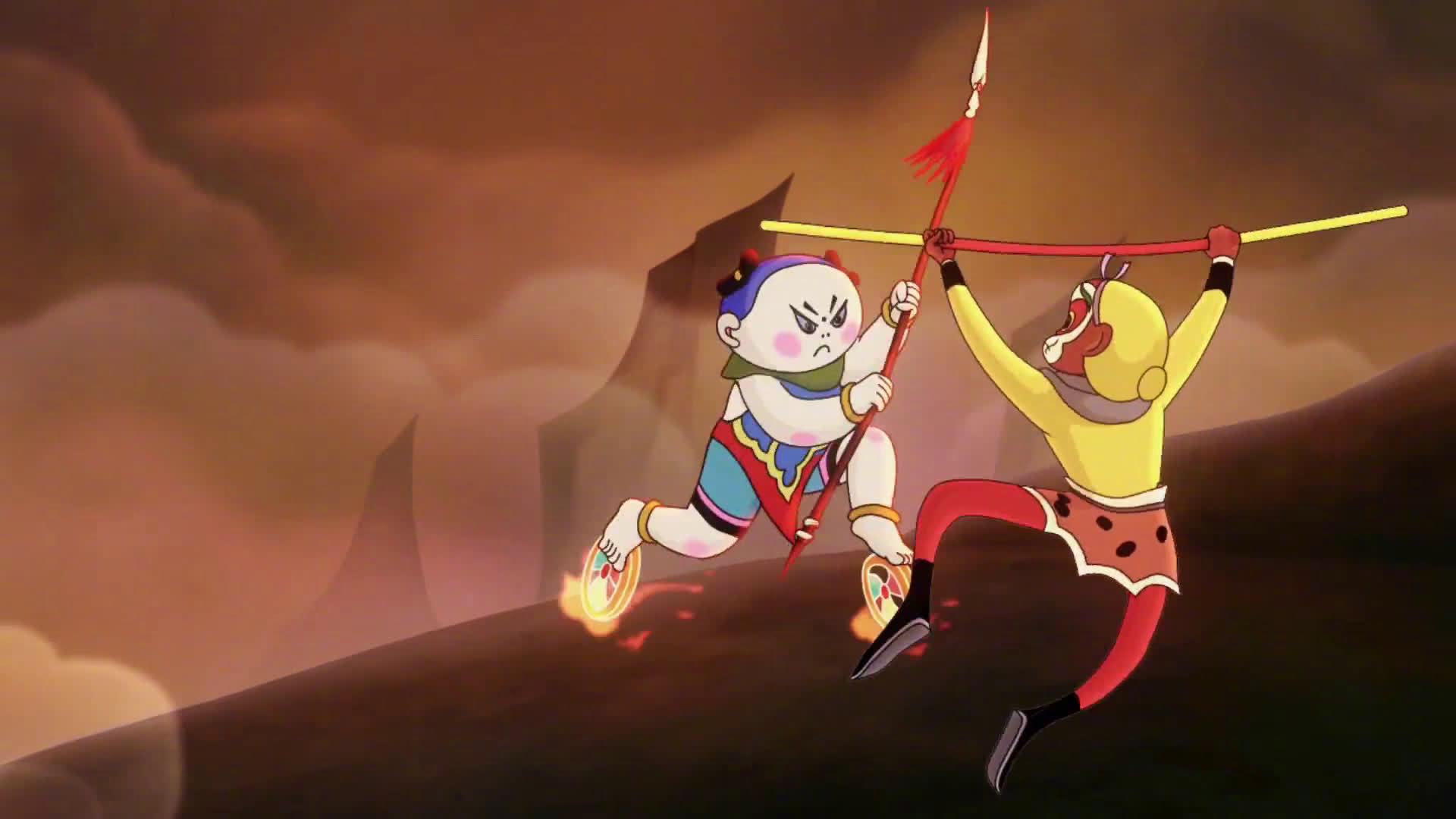 《大闹天宫》孙悟空大战哪吒片段