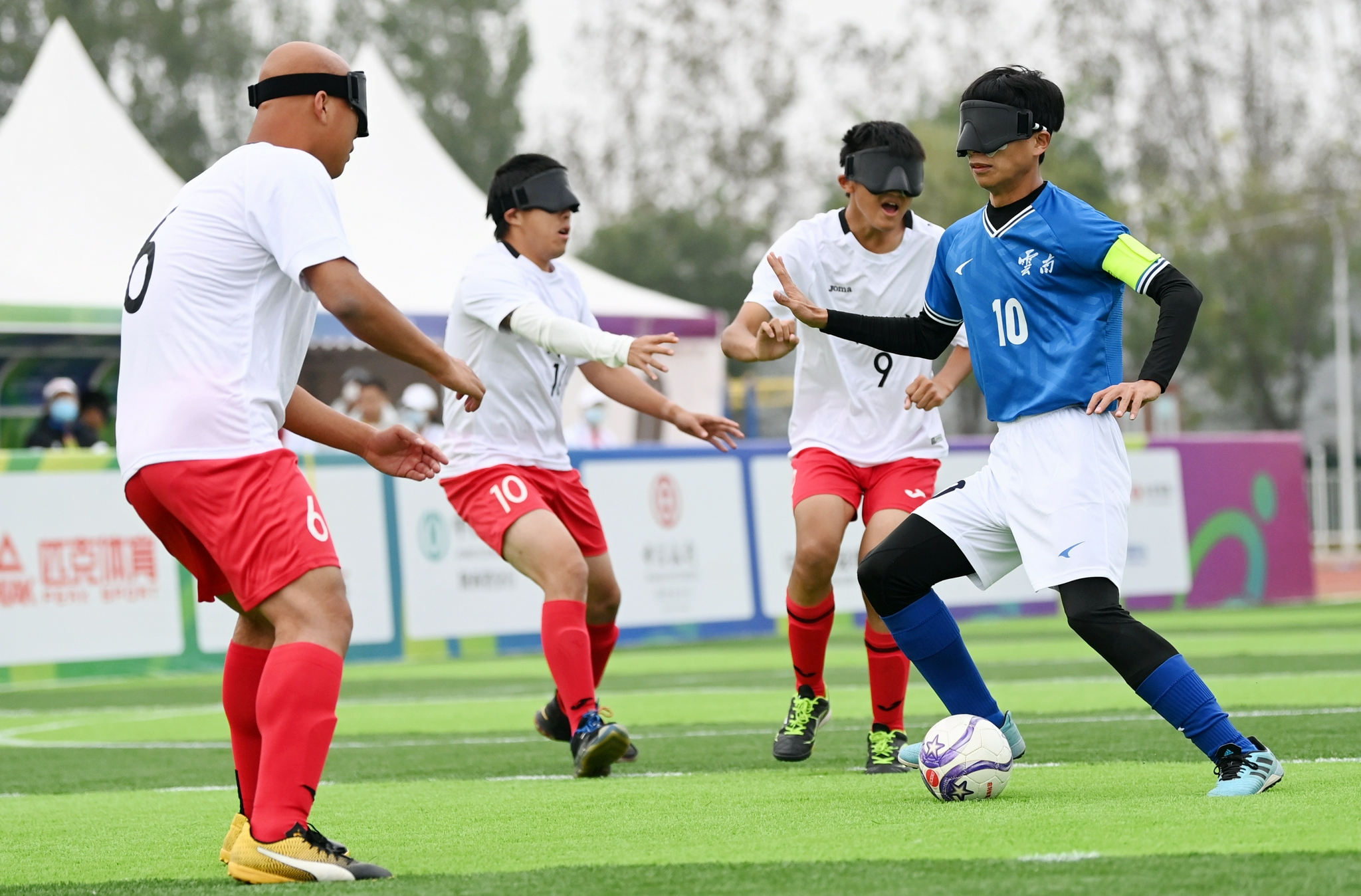 残运会——盲人足球:男子组第二轮赛况