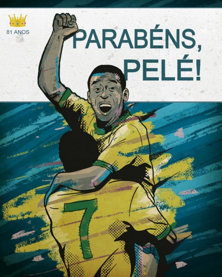 贝利81岁生日,巴西国家队送祝福:生日快乐,球王!