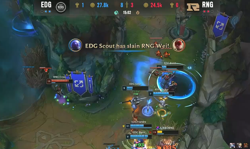 突破心魔！EDG成功击败RNG，队史首次晋级世界赛四强休闲区蓝鸢梦想 - Www.slyday.coM