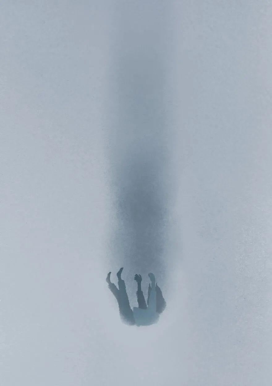 他将孤独形象化了67,独特的绘画风格,让人感到绝望和压抑|绘画|艺术