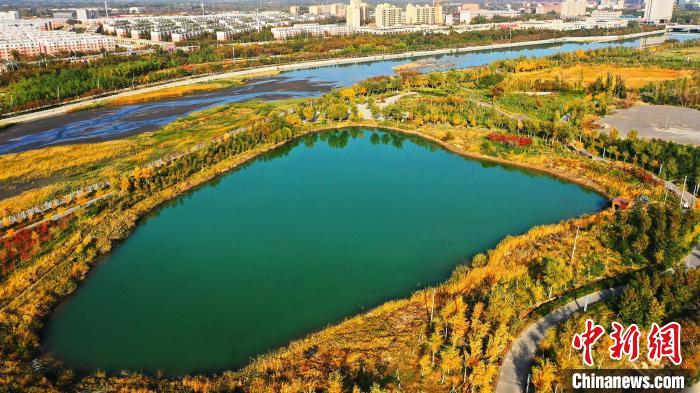新疆托克逊县白杨河秋景如画