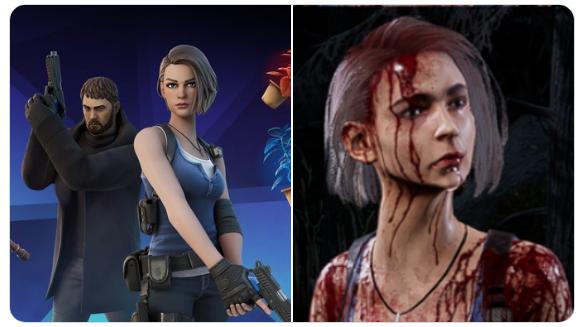 生化女神吉尔跨界形象对比堡垒之夜可爱黎明杀机崩坏