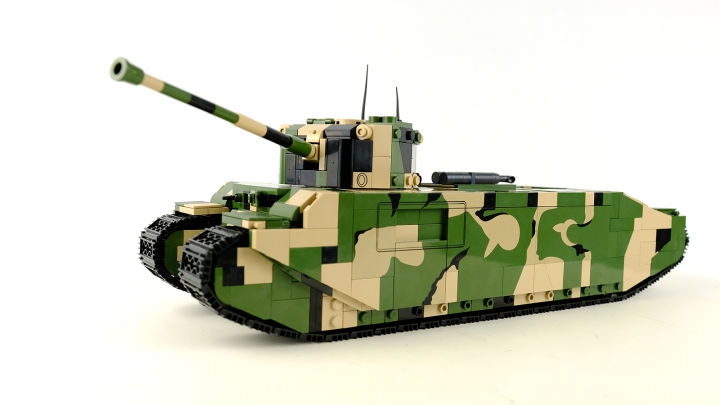 罕见的陆上巡洋舰试玩cobi积木tog2超重型坦克