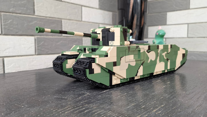 罕见的陆上巡洋舰试玩cobi积木tog2超重型坦克