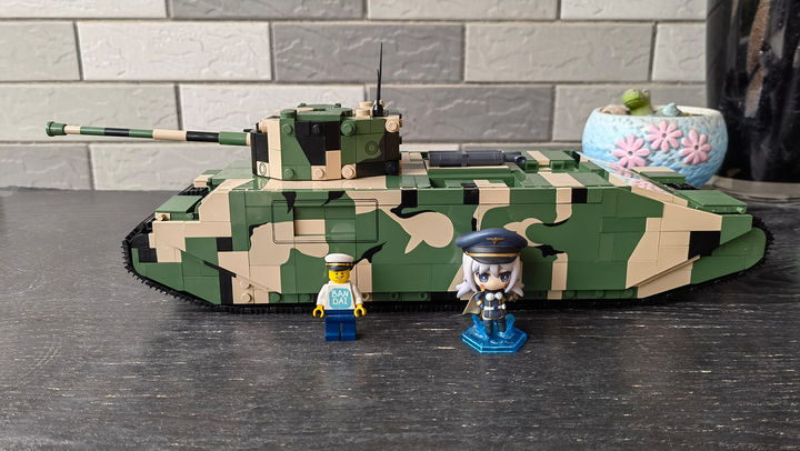 罕见的陆上巡洋舰试玩cobi积木tog2超重型坦克