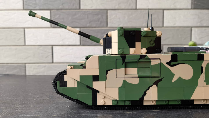 罕见的陆上巡洋舰试玩cobi积木tog2超重型坦克