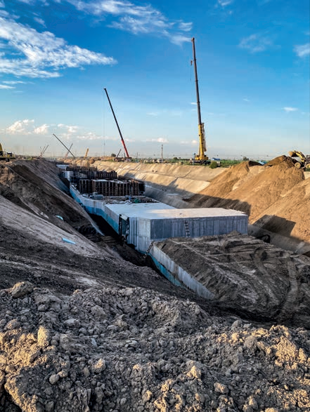 An underground pipe gallery project under construction in the start-up area of ​​Xiongan New District.Photography / 