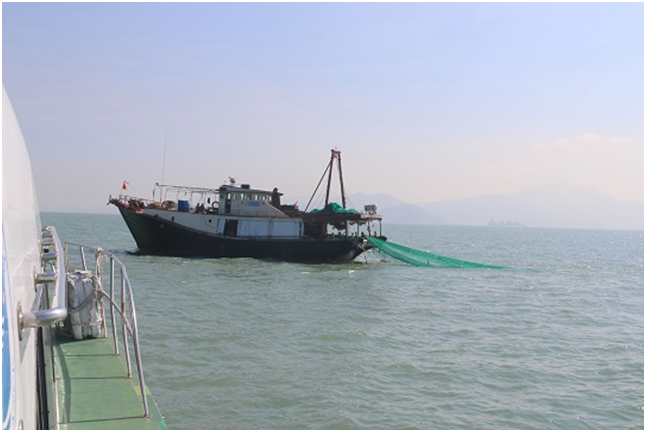 严厉打击禁渔区底拖网捕捞深圳查获2艘违规渔船