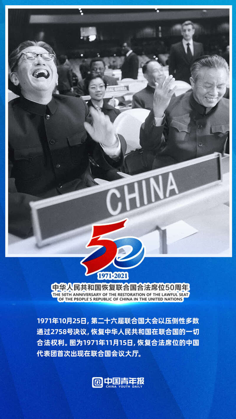 中华人民共和国恢复联合国合法席位50周年:走人间正道,守初心如一