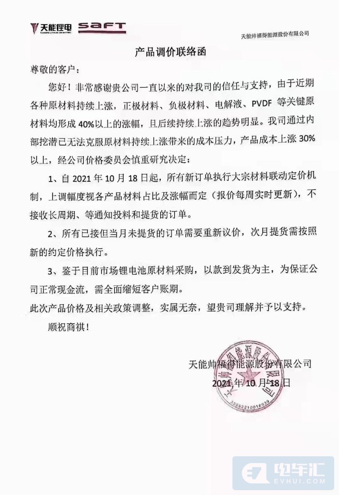价格上涨不低于20%、款到发货，电池全面涨价潮已至休闲区蓝鸢梦想 - Www.slyday.coM